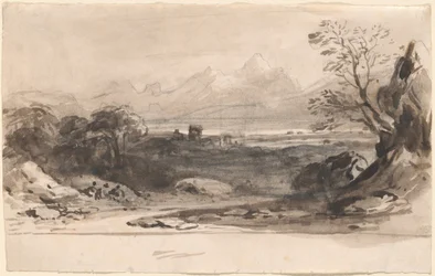 Landschaft mit Ruinen