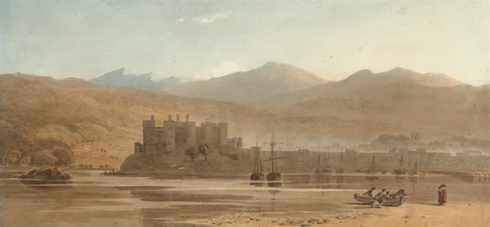 Blick auf Conwy Castle, Nordwales