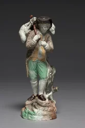 Das verlorene Schaf, hergestellt von der Staffordshire Fabrik, ca. 1770