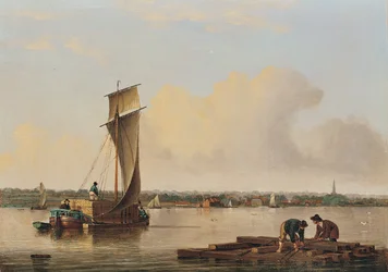Ein Keel auf dem Humber, späte 1820er Jahre