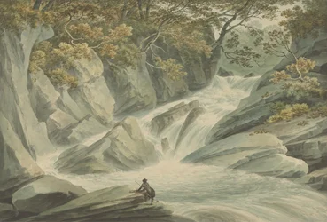 Hafod: Oberer Teil des Wasserfalls