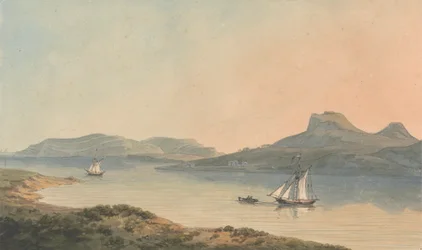 Ansicht der frühen Burg von Diganwy