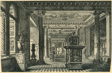 Die Keramikgalerie, South Kensington Museum, um 1876