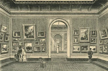Die Sheepshanks-Galerie, South Kensington Museum, 1860er Jahre