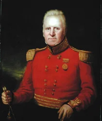 Porträt von Sir David Baird (1757-1829), der die Goldmedaille der Honorable East India Company aus der ägyptischen Kampagne von 1801 trägt