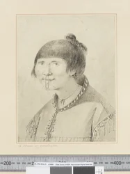 F.29 Eine Frau von Oonalashka, um 1773-84 (Aquarell)