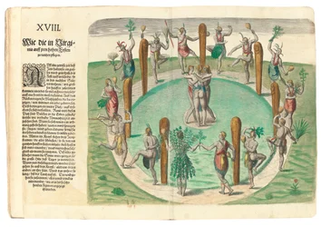 Tanzende Ureinwohner, 1590