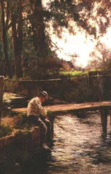 Der junge Angler
