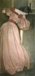 Porträtstudie in Rosa (Das rosa Kleid), 1896