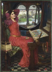 „Ich bin halb krank vor Schatten“, sagte die Lady von Shalott, 1915