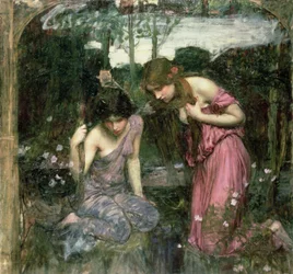 Studie für "Nymphen finden den Kopf des Orpheus", ca. 1900