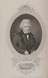 Andrew Jackson, aus Die Geschichte der Vereinigten Staaten, Band II, von Charles Mackay, graviert von W.J. Edwards