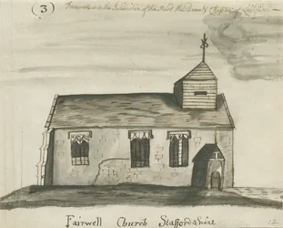 Farewell Kirche: Sepiazeichnung, undatiert [ca. 1780]