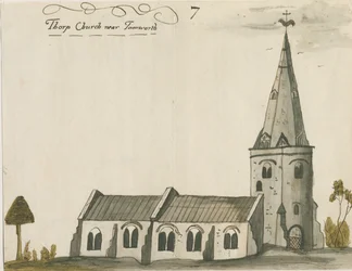 Thorpe Constantine Kirche: Aquarellmalerei, undatiert [ca. 1784]