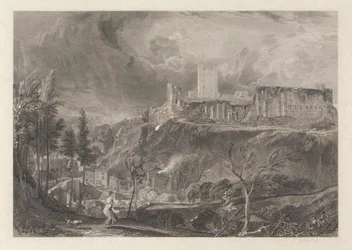 Richmondshire Schloss und Stadt