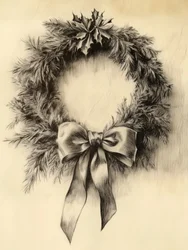 Eleganter Weihnachtskranz