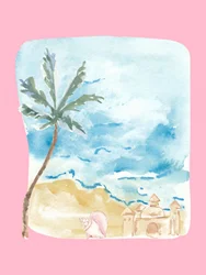 Tropischer Strandtag