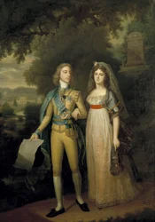 Porträt von Gustav IV. Adolf und Frederica von Baden