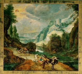 Landschaft mit der Bekehrung des Heiligen Paulus