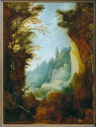 Schlucht zwischen Felsen