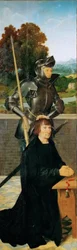 Heiliger Georg und Stifter (Flügelaltar, linkes Panel)