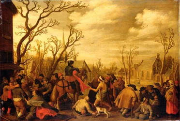 St. Martin teilt seinen Mantel mit einem Bettler