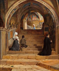 Die Heilige Treppe im Kloster San Benedetto bei Subiaco