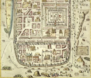 Karte von Jerusalem und der Umgebung, aus 