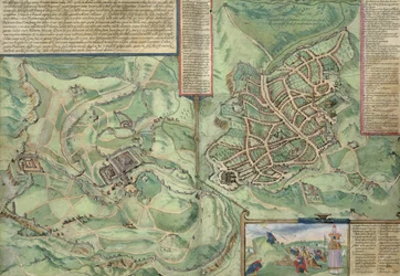 Karte von Jerusalem, aus 