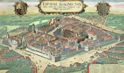 Karte von Leipzig, aus 