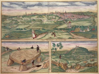 Karte von Poitiers, aus 