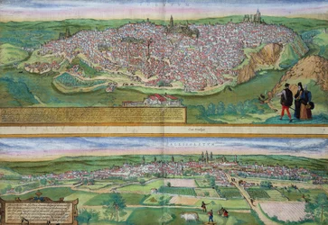 Karte von Toledo und Valladolid, aus 