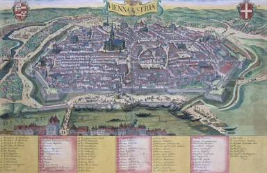 Karte von Wien, aus 