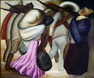 Las soldaderas Die Soldatinnen, Gemälde von Jose Clemente Orozco (1883-1949)