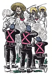 Die mexikanische Revolution (1910-1920): der Kampf der Föderalen gegen die revolutionären Truppen von Emiliano Zapata