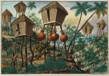 Manila und seine Umgebung: Hütten der Bergindianer