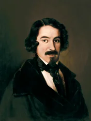 Porträt von Jose de Espronceda (1808-1842)