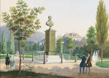 Das Denkmal des Erzherzogs Rudolf, Kardinalerzbischof von Olmütz in Ischl