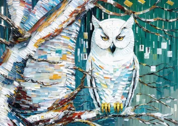 Tiere: Weiße Eule 2