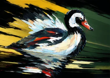 Tiere: schwarzer Schwan 4