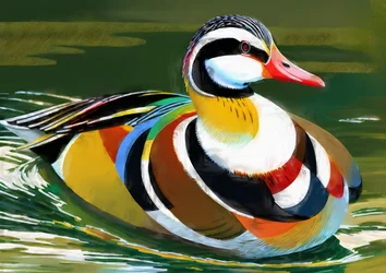 Tiere: Mandarinente 2