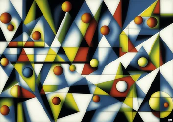 Abstrakt: Kugeln und Dreiecke 3