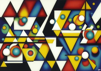 Abstrakt: Kugeln und Dreiecke 4