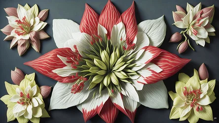 Mandala: Amaryllis-Elemente_02