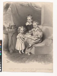 Die Erzherzöge Karl Ludwig, Franz Josef und Ferdinand Max von Österreich