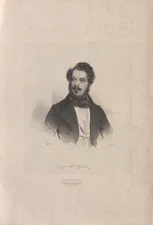 Porträt des Opernsängers Giovanni Orazio Cartagenova 1800-1841, 1838