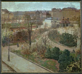 Der Sankt Johanns Park im Vorfrühling