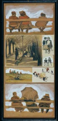 Studien aus dem Park (7 Skizzen)