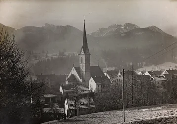 Album "Meine Weltkriegs-Erinnerungen Südwestfront (Kärnten, Italien, Südtirol) 31/03/1915-12/11/1918 - Josef Zohles Wien": Blick auf Hermagor-Pressegger