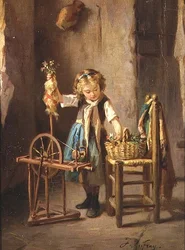 Am Spinnrad